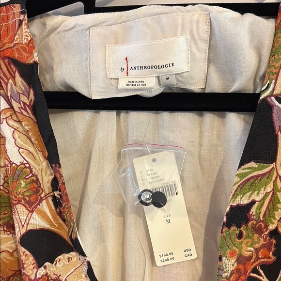 Anthropologie Katerina Button-Front Dress Floral Maxi Dress NEW - Picture 3 of 8